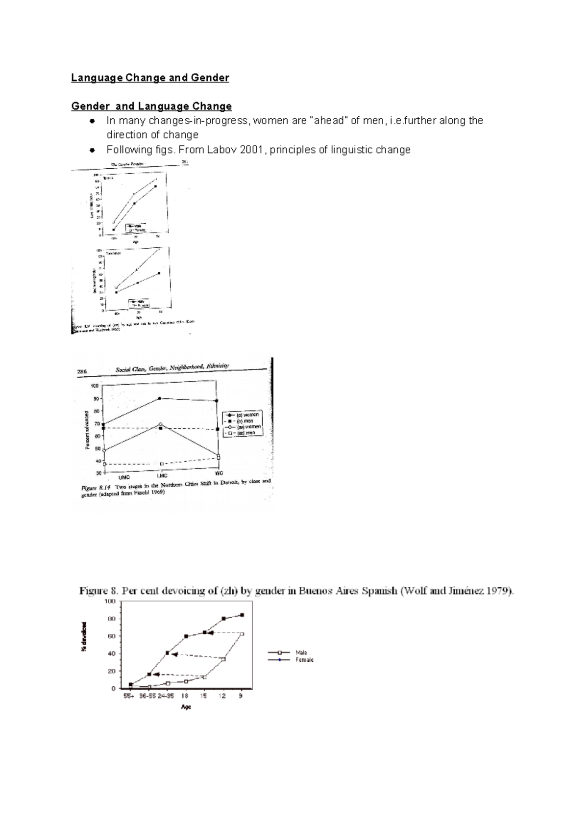 Language Change and Gender - Language Change and Gender Gender and ...