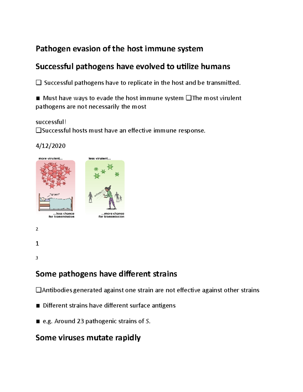 Immuno -Pathogen evasion of the host immune system - Pathogen evasion ...