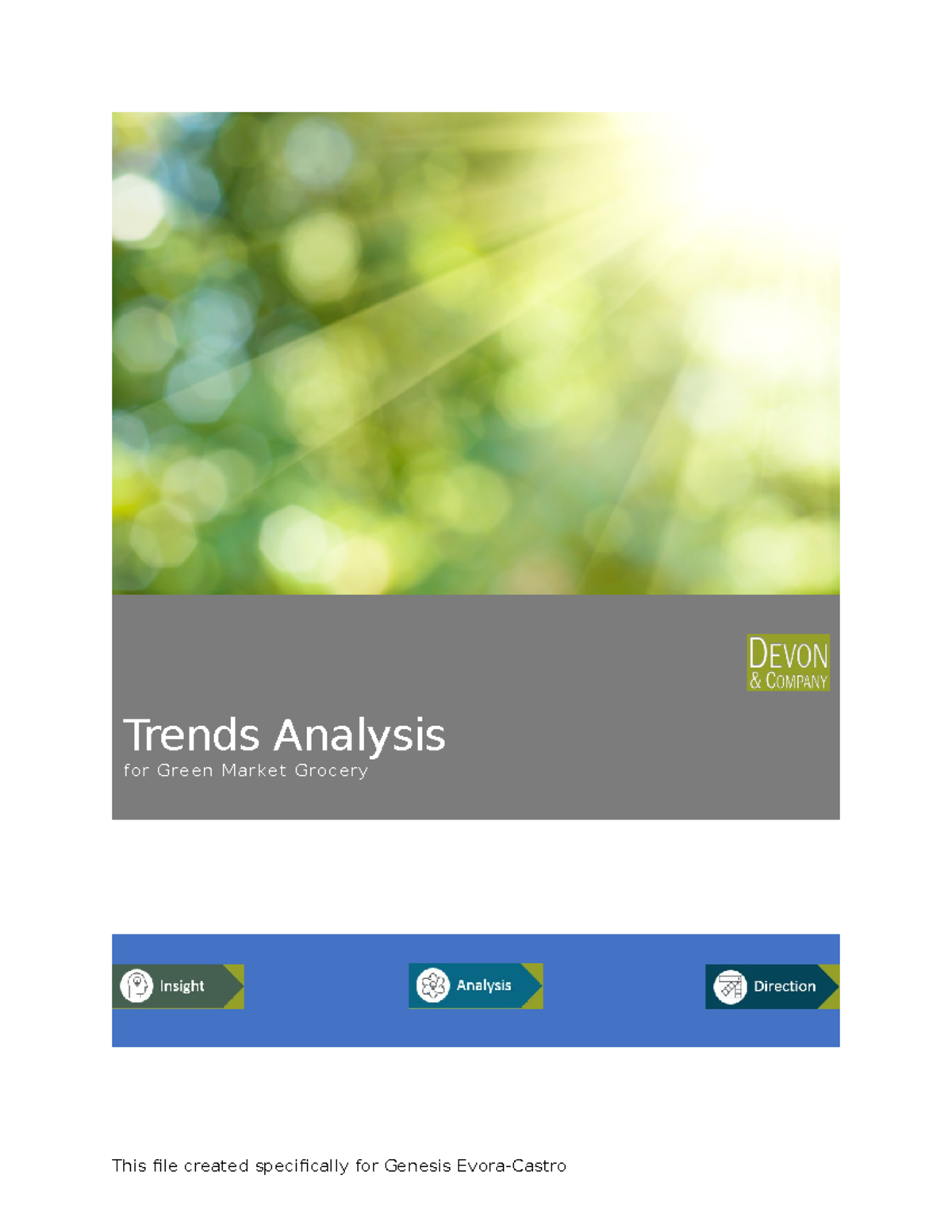 SC WD365 2021 CS1-3a 1 - Trends Analysis for Green Market Grocery ...