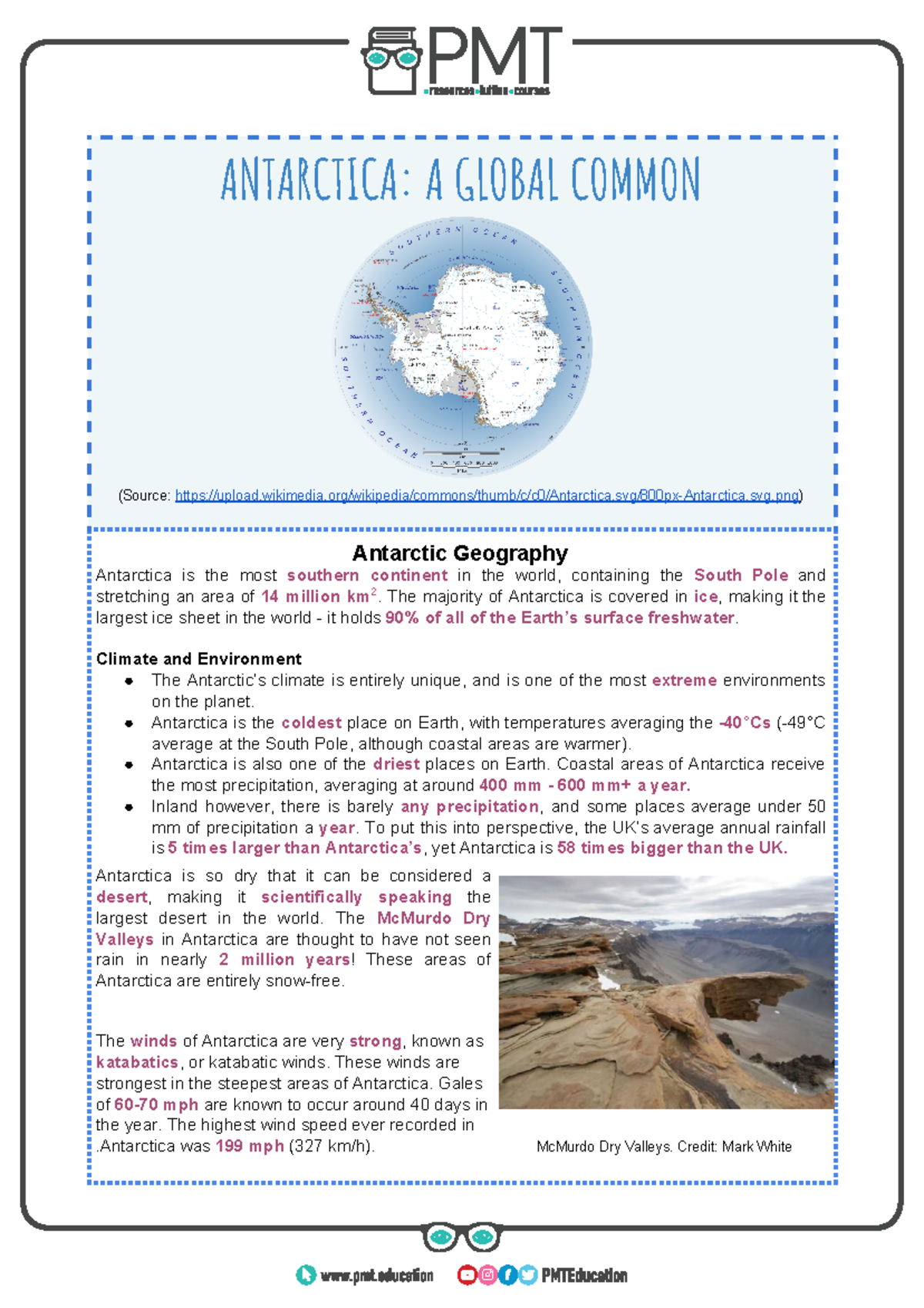 antarctica case study a level geography