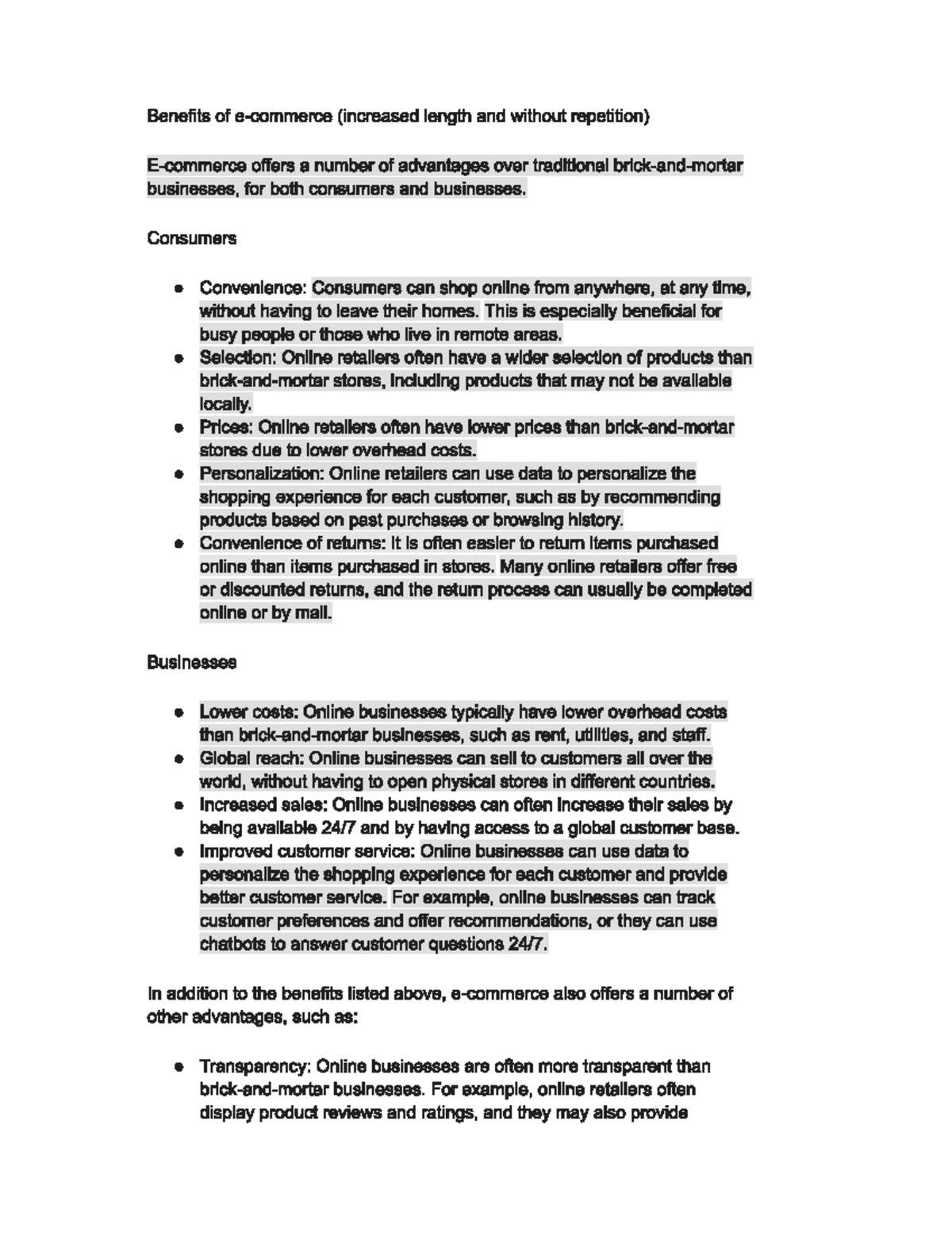 Eommerce unit 1 - Ecommerce and erp - Ecommerce and ERP - Studocu
