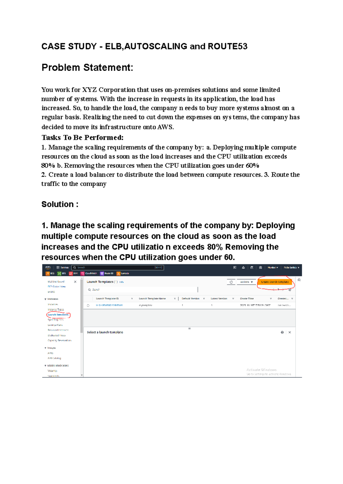 Case study-1 - Assignments - CASE STUDY - ELB,AUTOSCALING and ROUTE ...