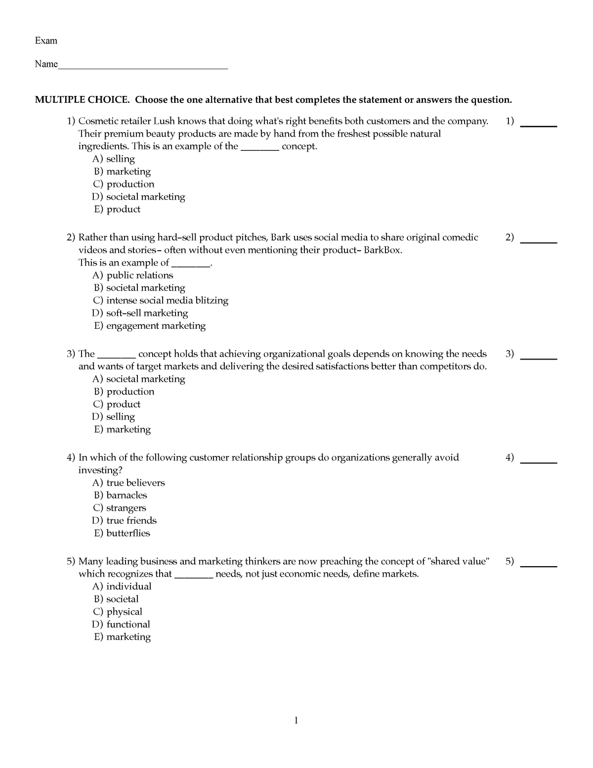 Exam 201-Commercial-Banking-Functional Forum