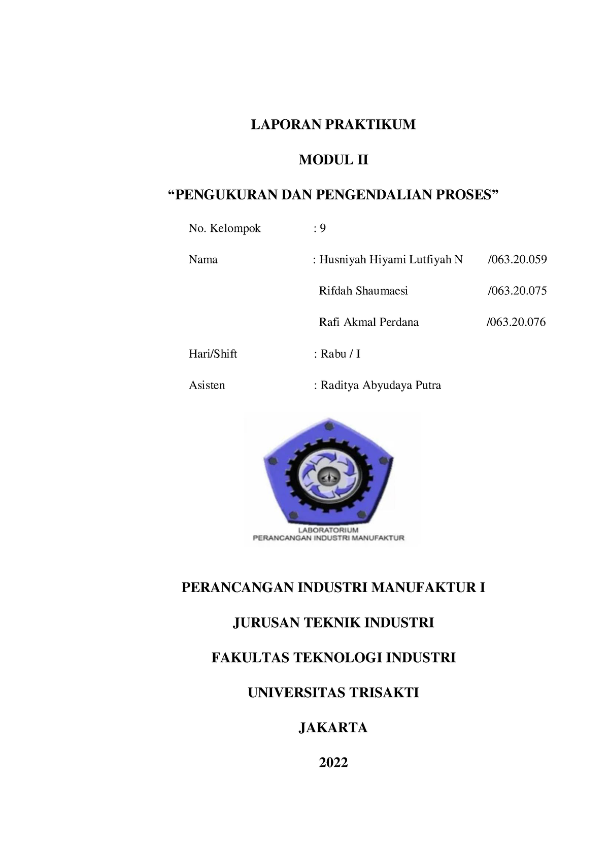 9 Laporan Modul 2 CAD - LAPORAN PRAKTIKUM MODUL II “PENGUKURAN DAN ...