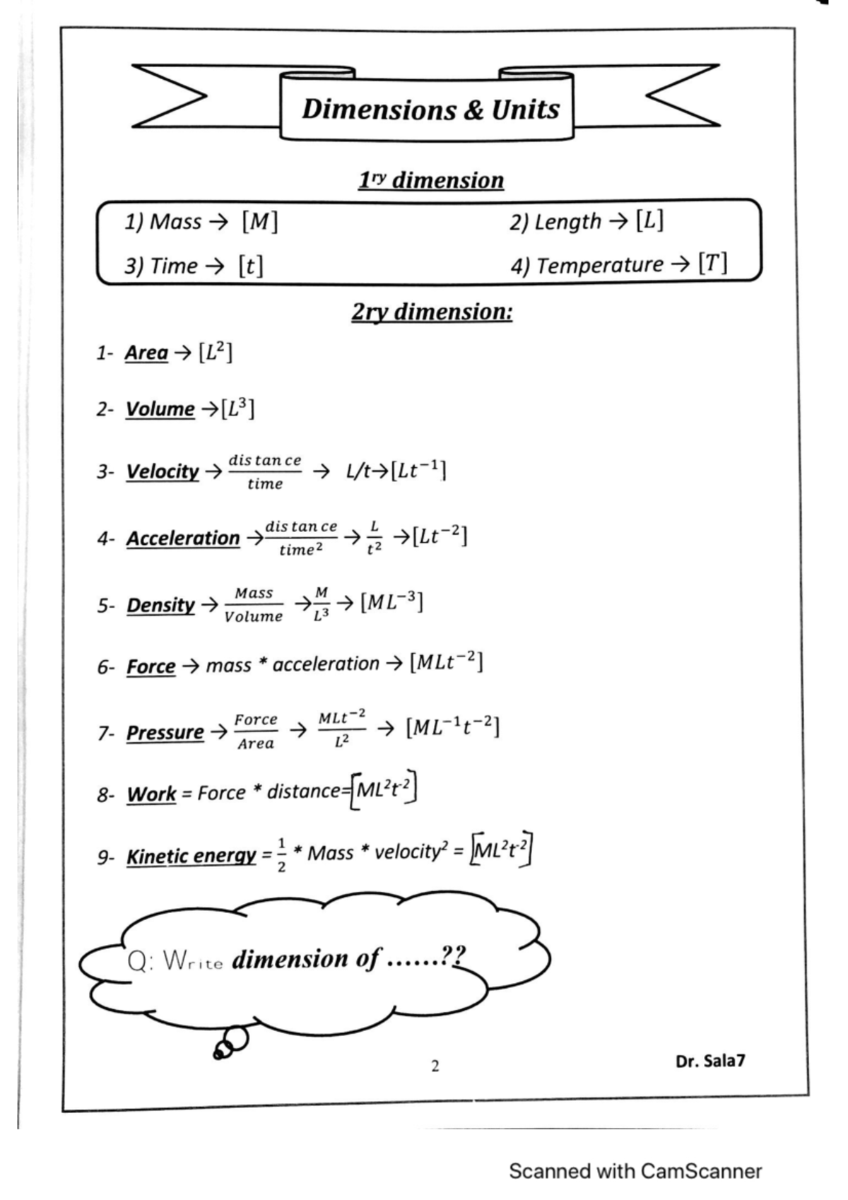 Practical units and dimension - Clinical practice Guidelines - Studocu