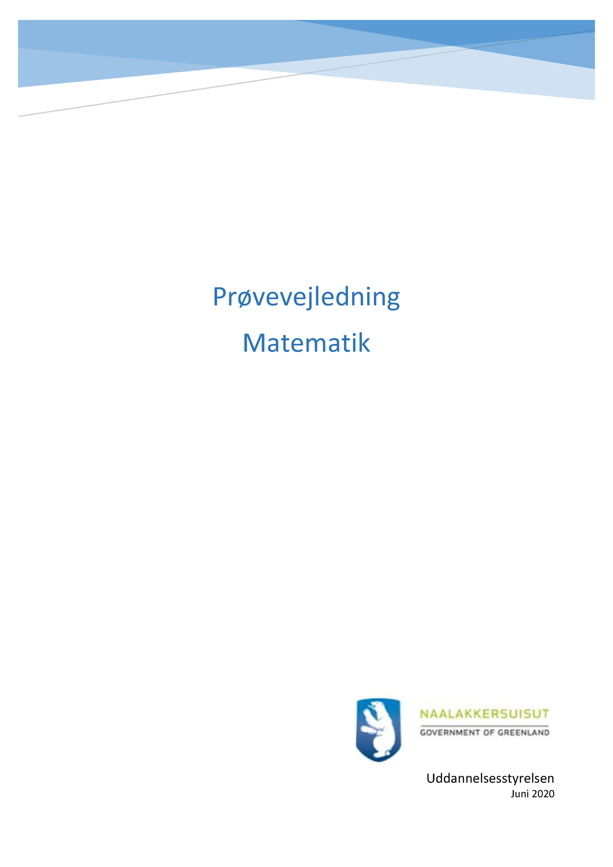 Prvevejledning Matematik Dan 2020 - Prøvevejledning Matematik ...