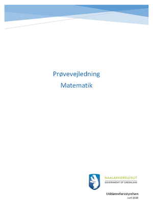 FP9, 3. MAJ 2022, Matematik - Kommune Klasse: 9 Fag: Matematik UNI ...