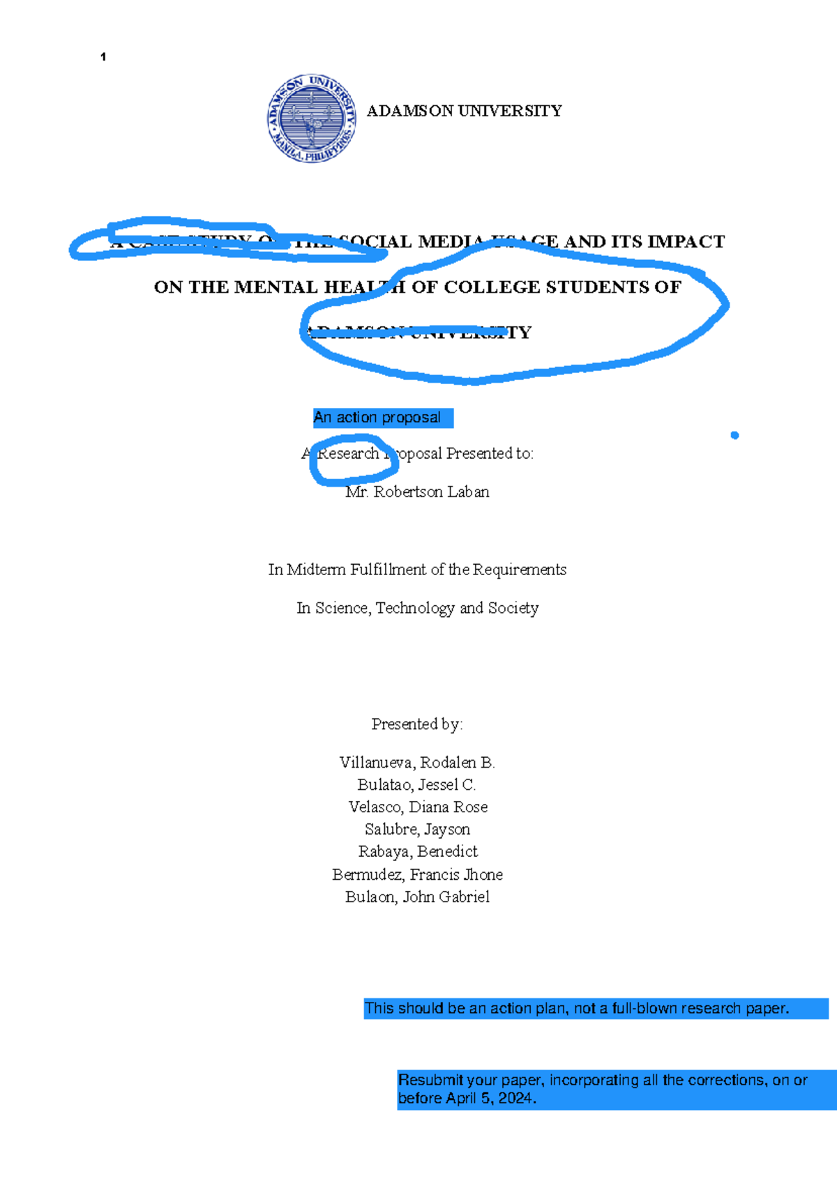 Group+4 +Chapter+1 - sts - ADAMSON UNIVERSITY A CASE STUDY ON THE - What Can I Watch It Chapter 1 On