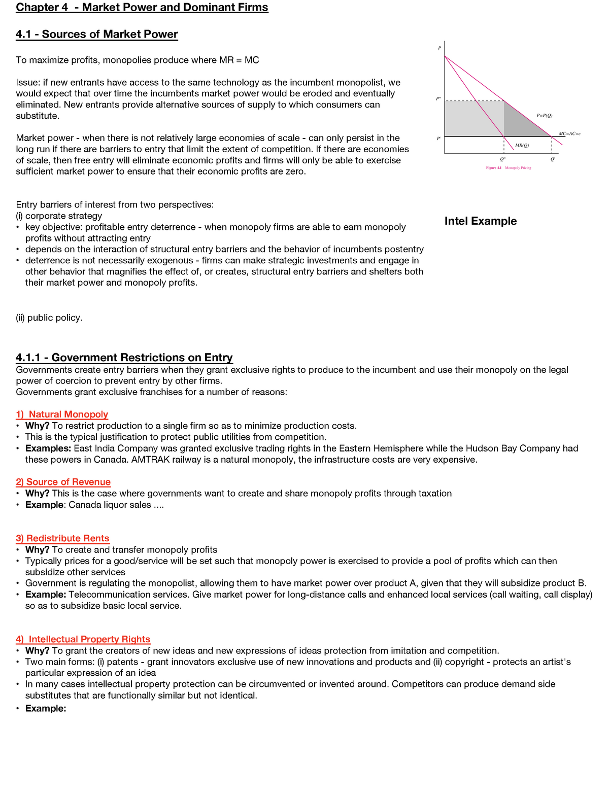 Chapter 4. Pricing with Market Power – The Economics of Food and  Agricultural Markets