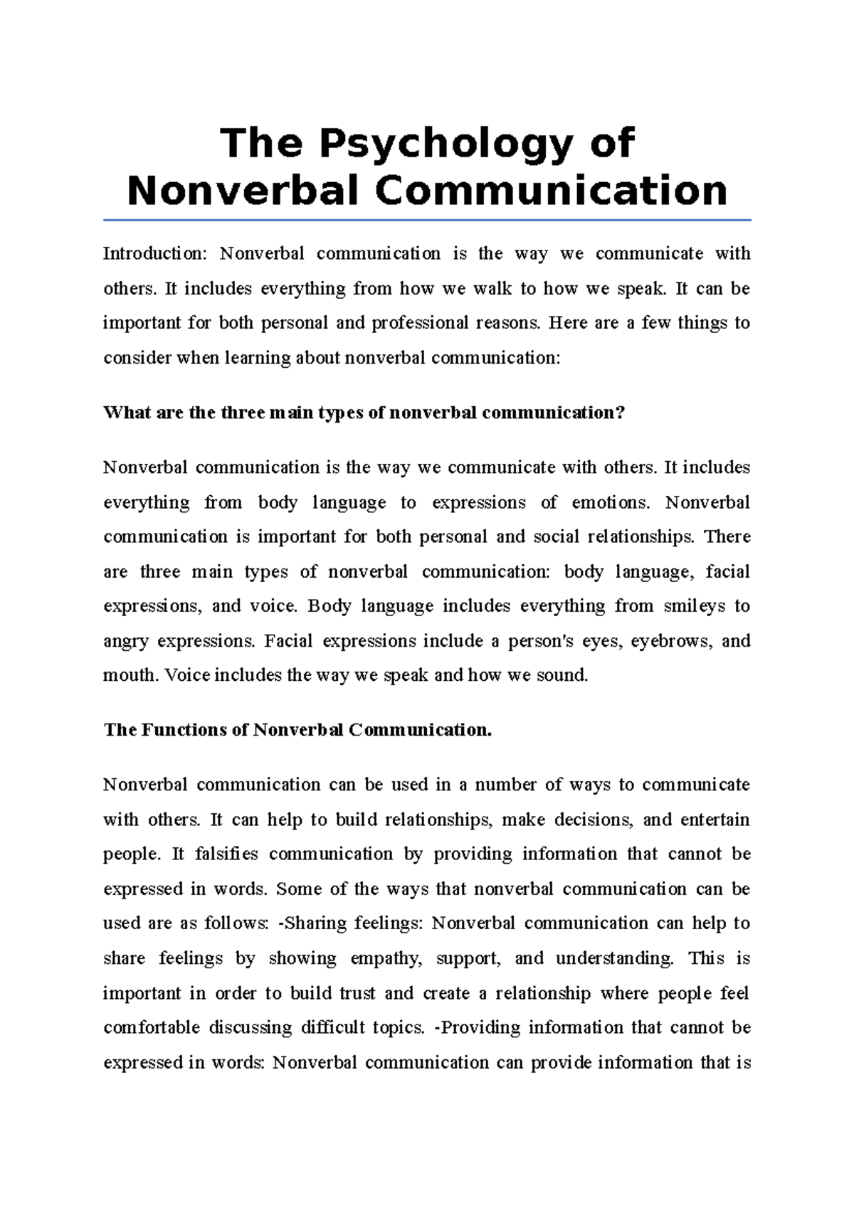 The Psychology Of Texting: Uncovering Nonverbal Meaning - v3vdfzy