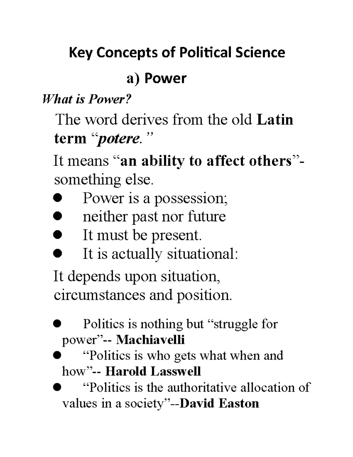 Definition Of Political Science By Different Scholars