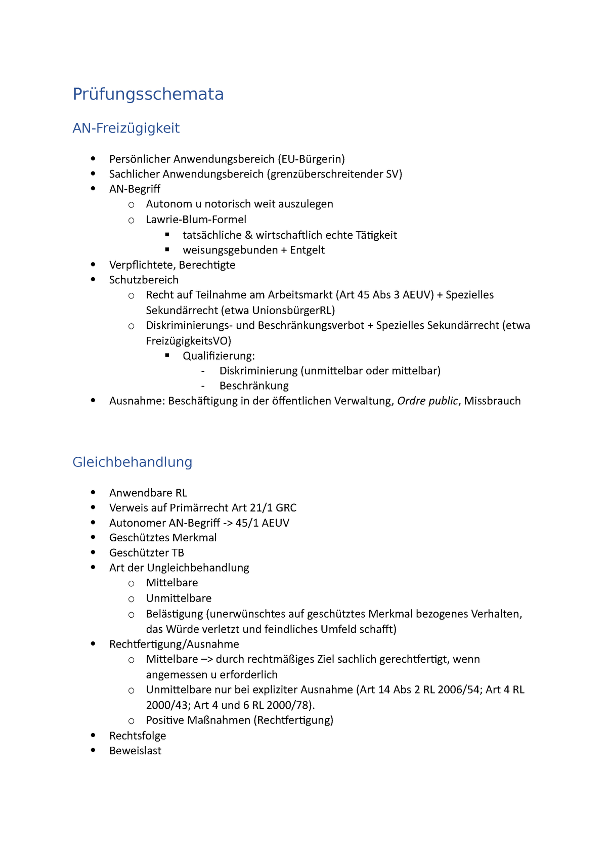 Prüfungsschemata Schöffmann - Prüfungsschemata AN-Freizügigkeit ...