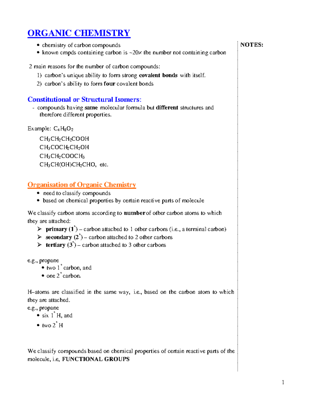 Introduction To Organic Chemistry - ORGANIC CHEMISTRY Chemistry Of ...