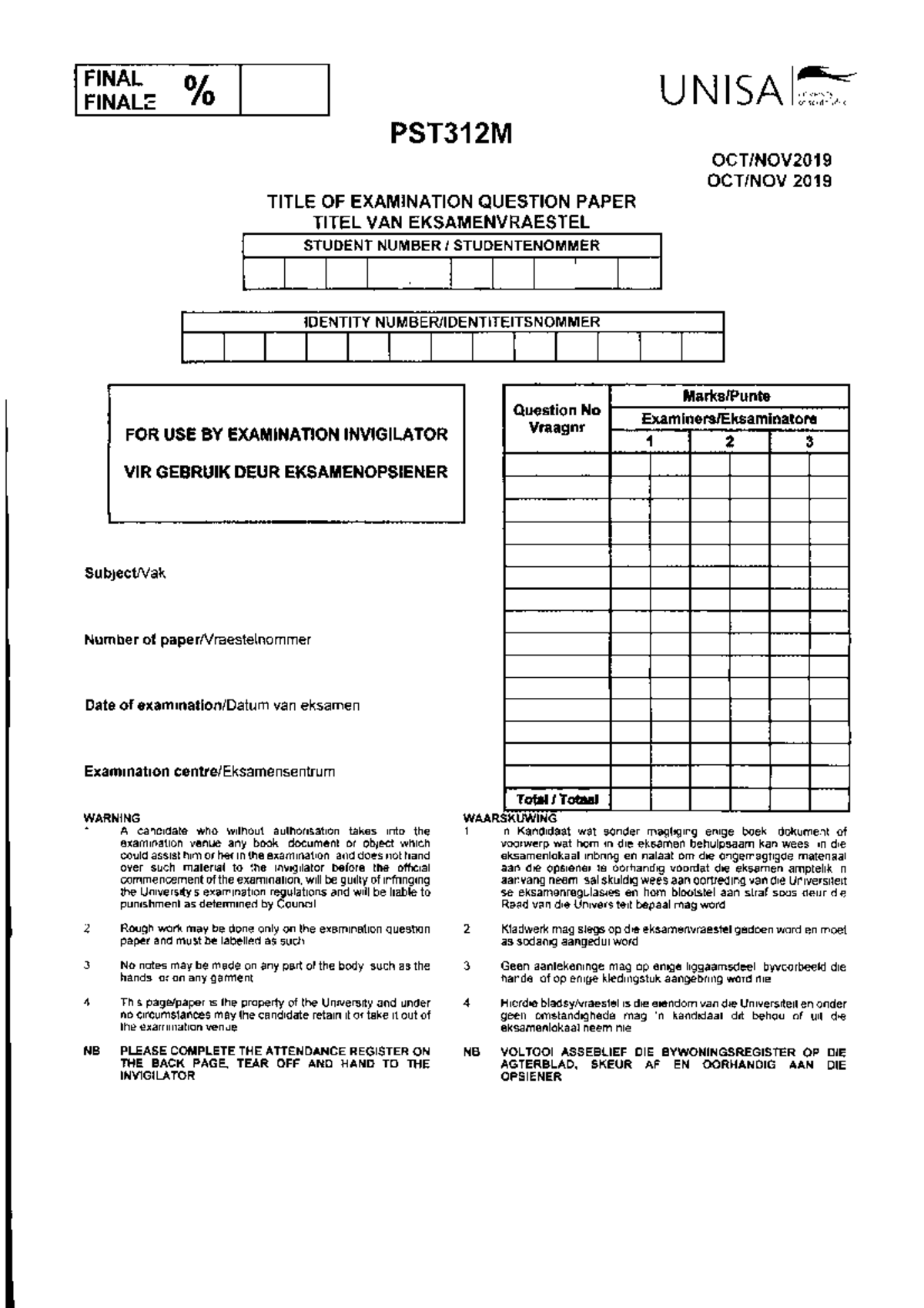 PST312 EXAM 456 - PST312M - Studocu