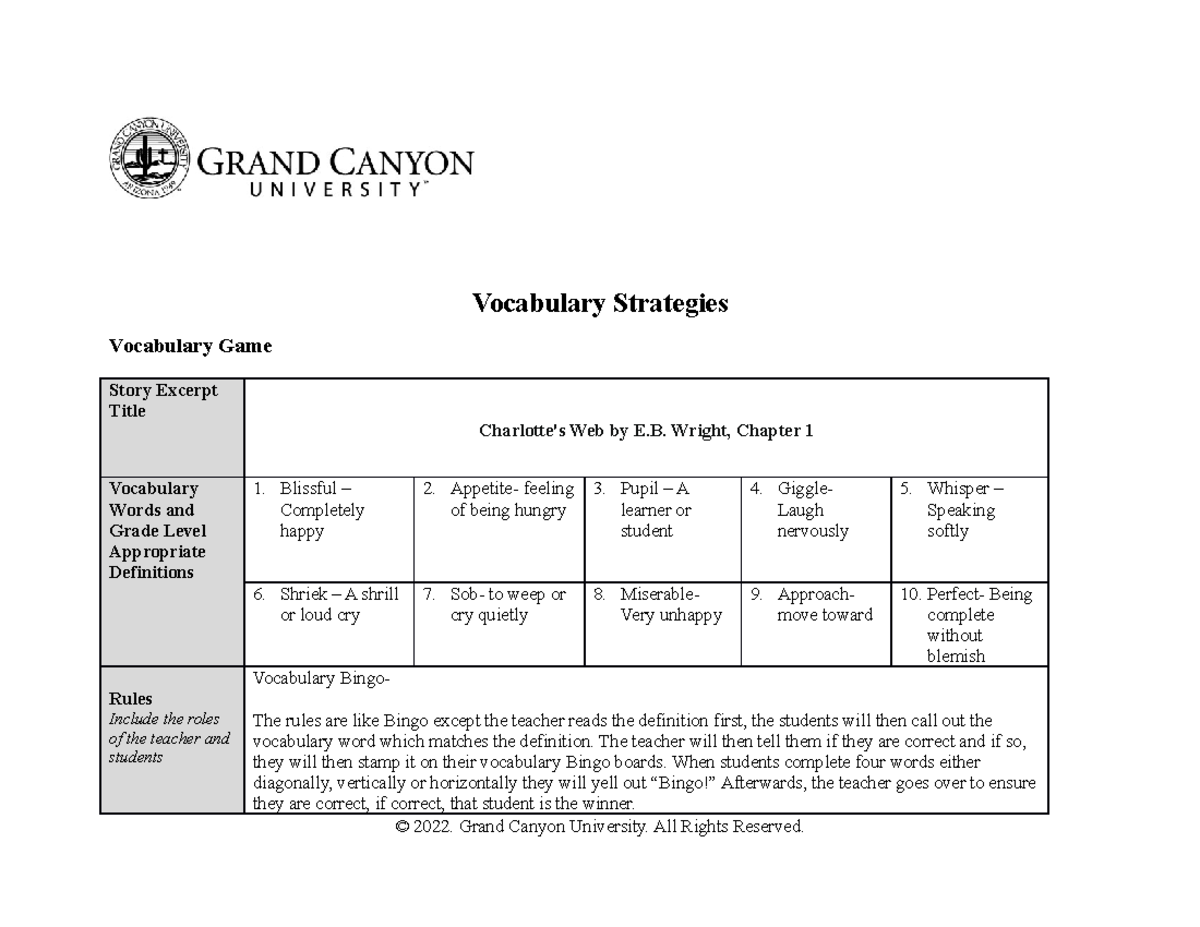 ELM-305-D-T6-Vocabulary-Strategies - Vocabulary Strategies