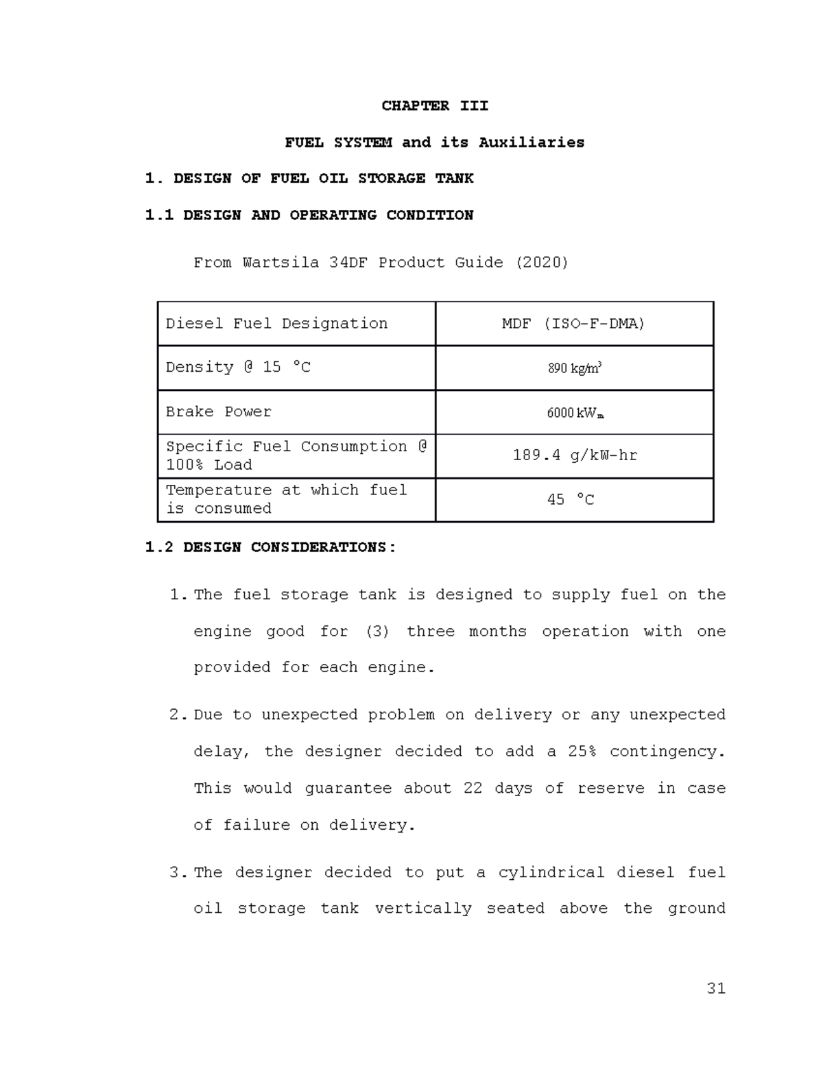 Chapter 3 Fuel System and its Auxillaries CHAPTER III FUEL SYSTEM