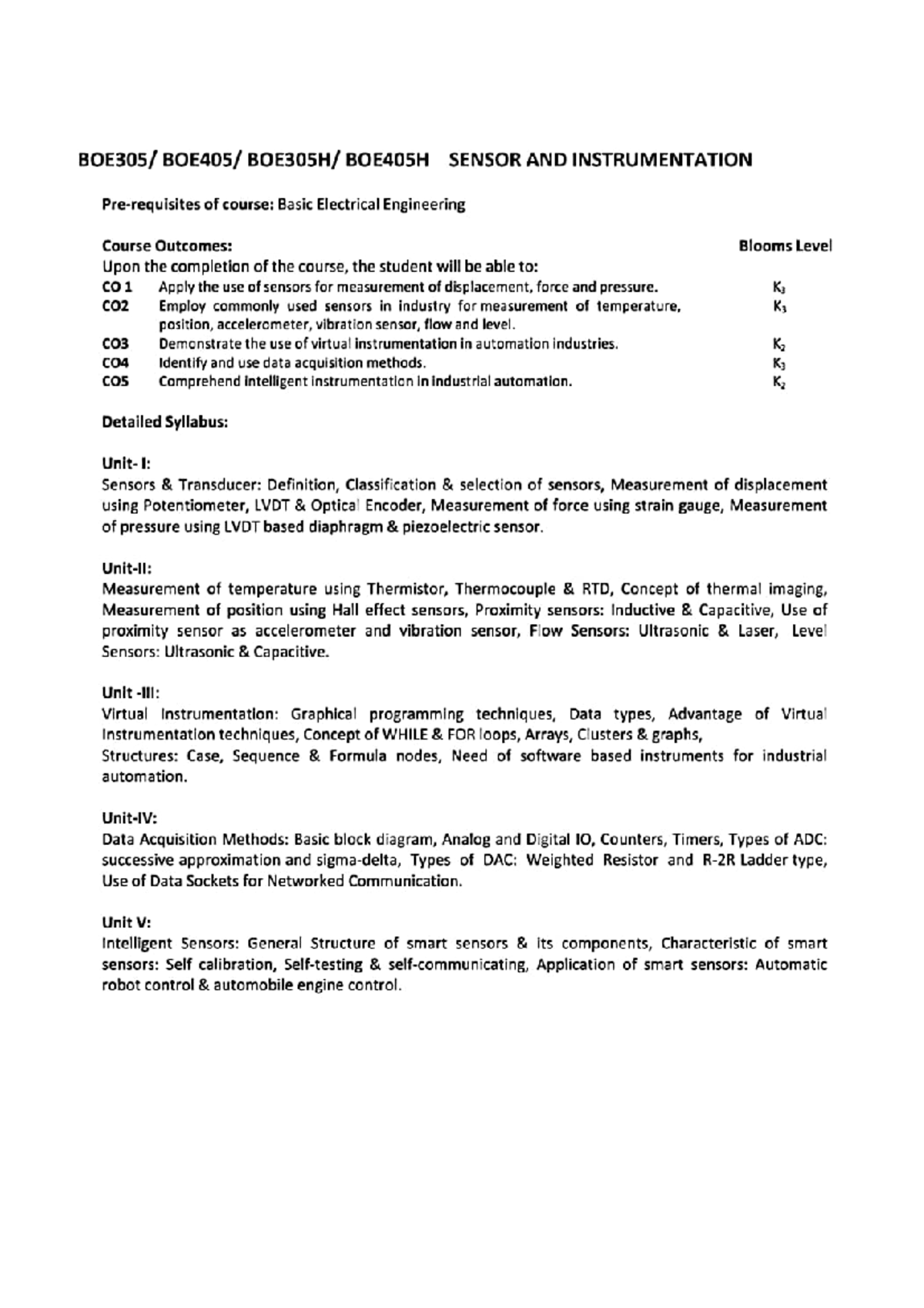 Unit-5 Intelligent Sensor - SENSOR AND INSTRUMENTATION of course: Basic ...