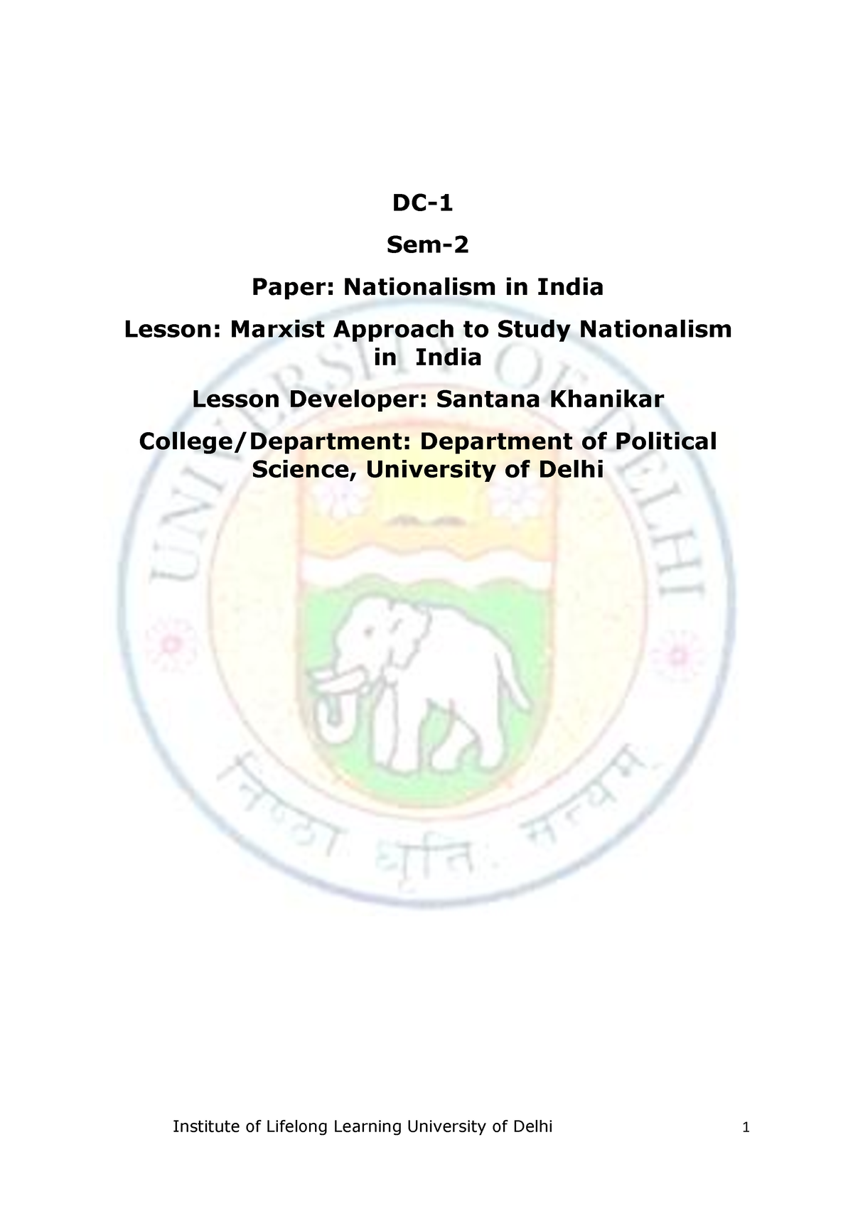 essay on marxist approach to nationalism in india