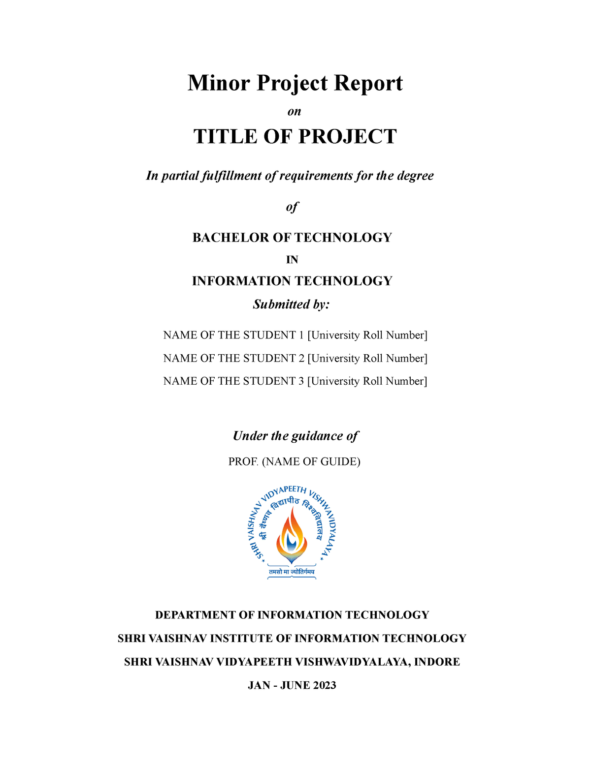 minor-project-report-format-for-jan-june-2023-minor-project-report-on