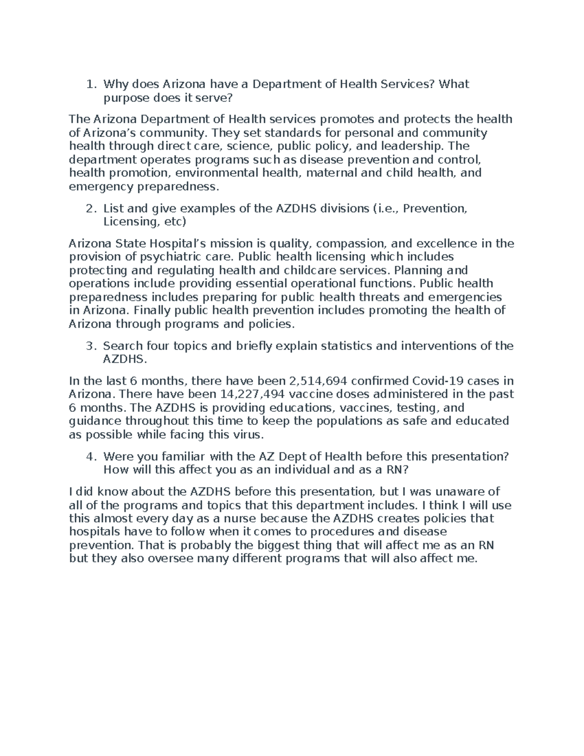 Azdhs - Why does Arizona have a Department of Health Services? What ...