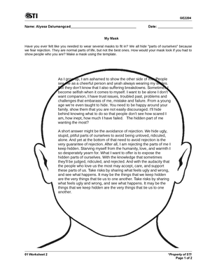 04 Task Performance 1(13) - GE 04 Task Performance 1 *Property of STI ...