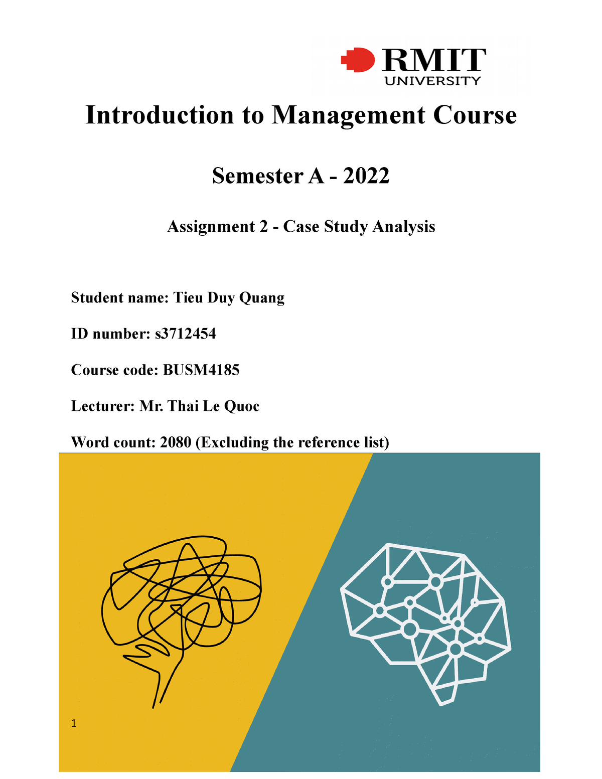 assignment for introduction to management