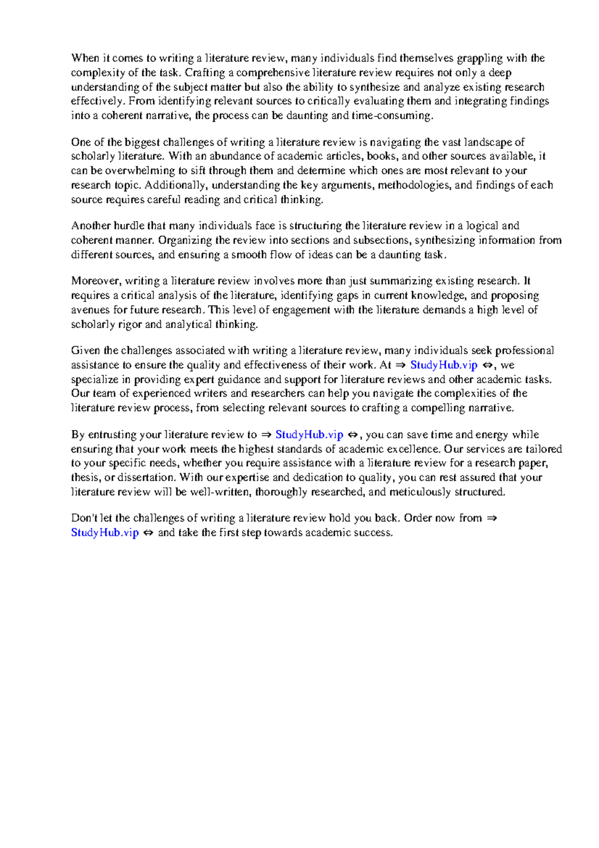Literature Review Report Structure - When it comes to writing a ...