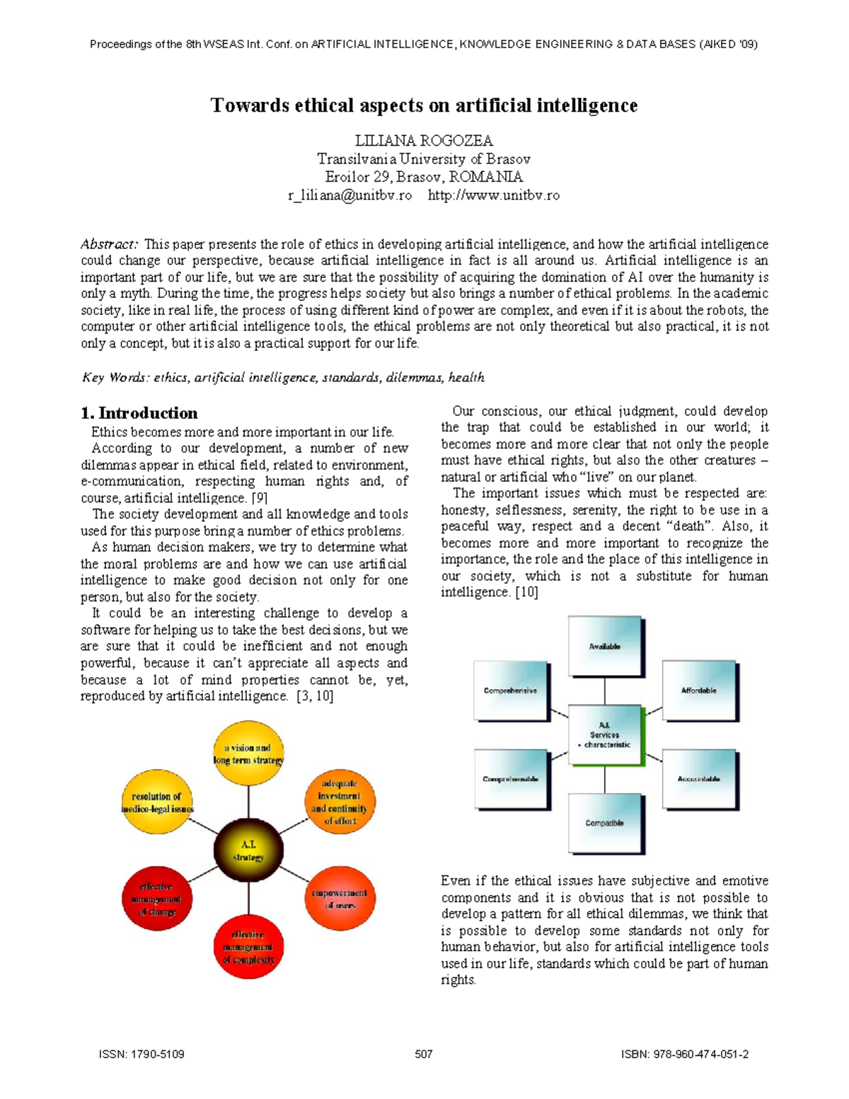 Towards ethical aspects of artificial intelligence Artificial