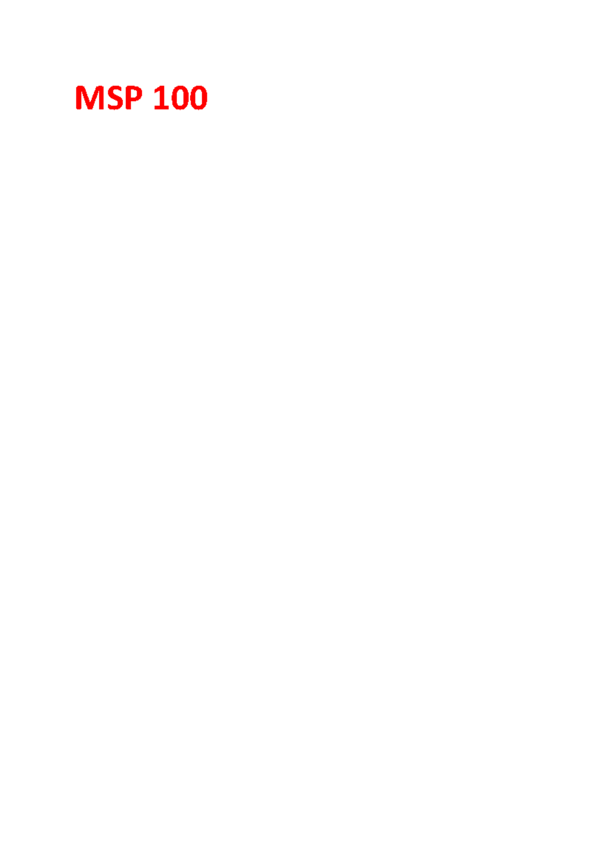 MSP 100 Module Notes - Copy - MSP MODULE ONE WELLBING Wellbeing ...