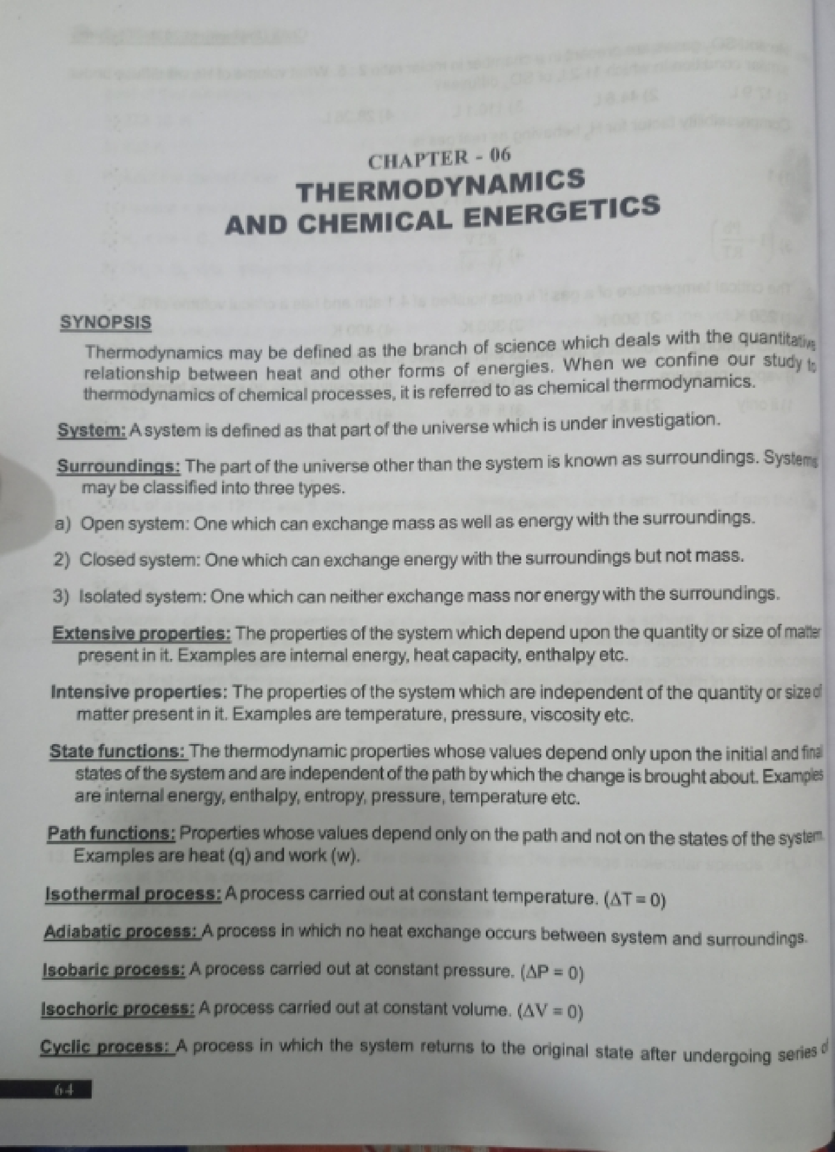 Thermodynamics And Chemical Energetics - BSc Chemistry - Studocu