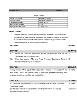 assignment 3 sus1501