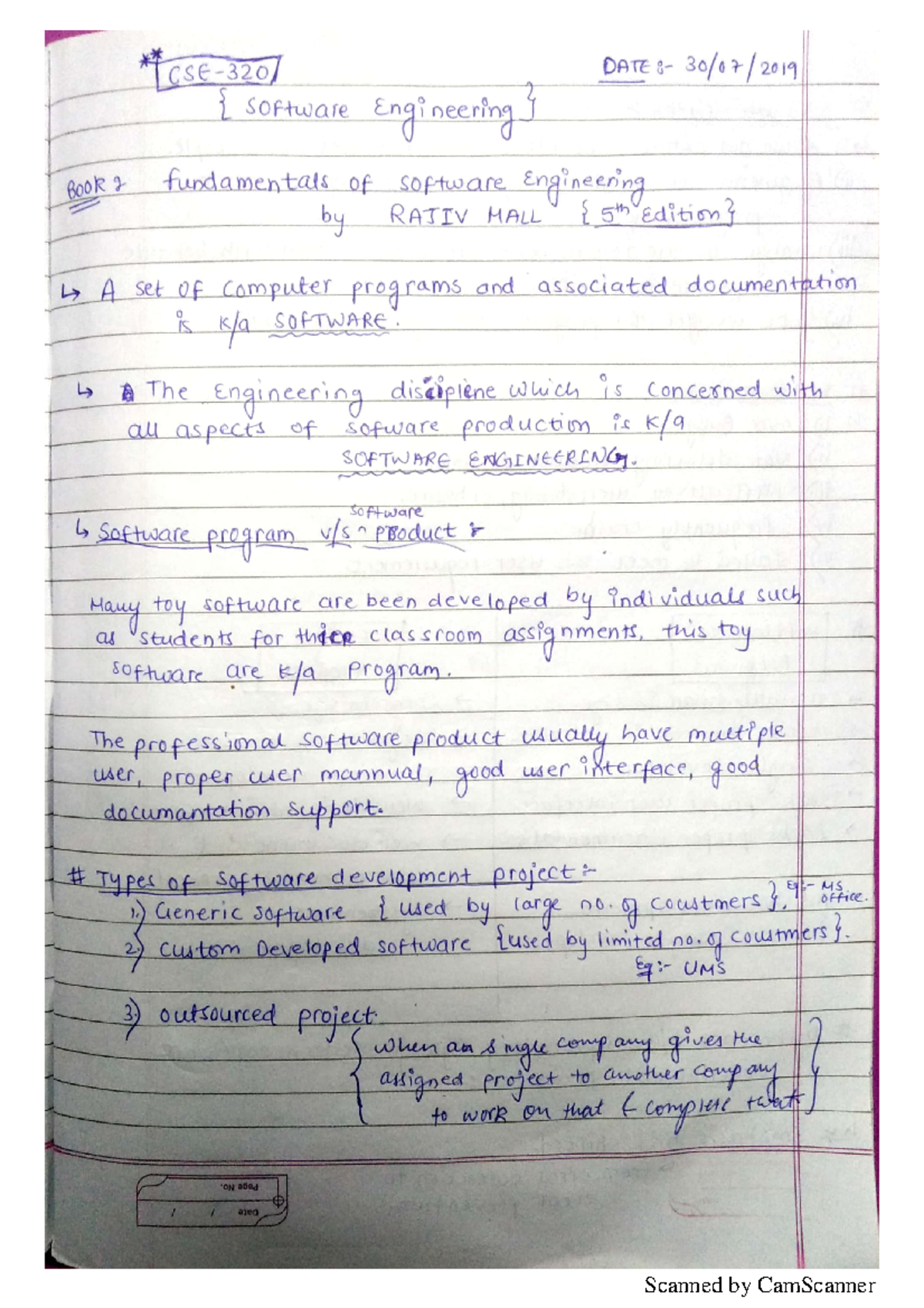 CA1 - Lecture notes 1-10 - Software Engineering - Studocu