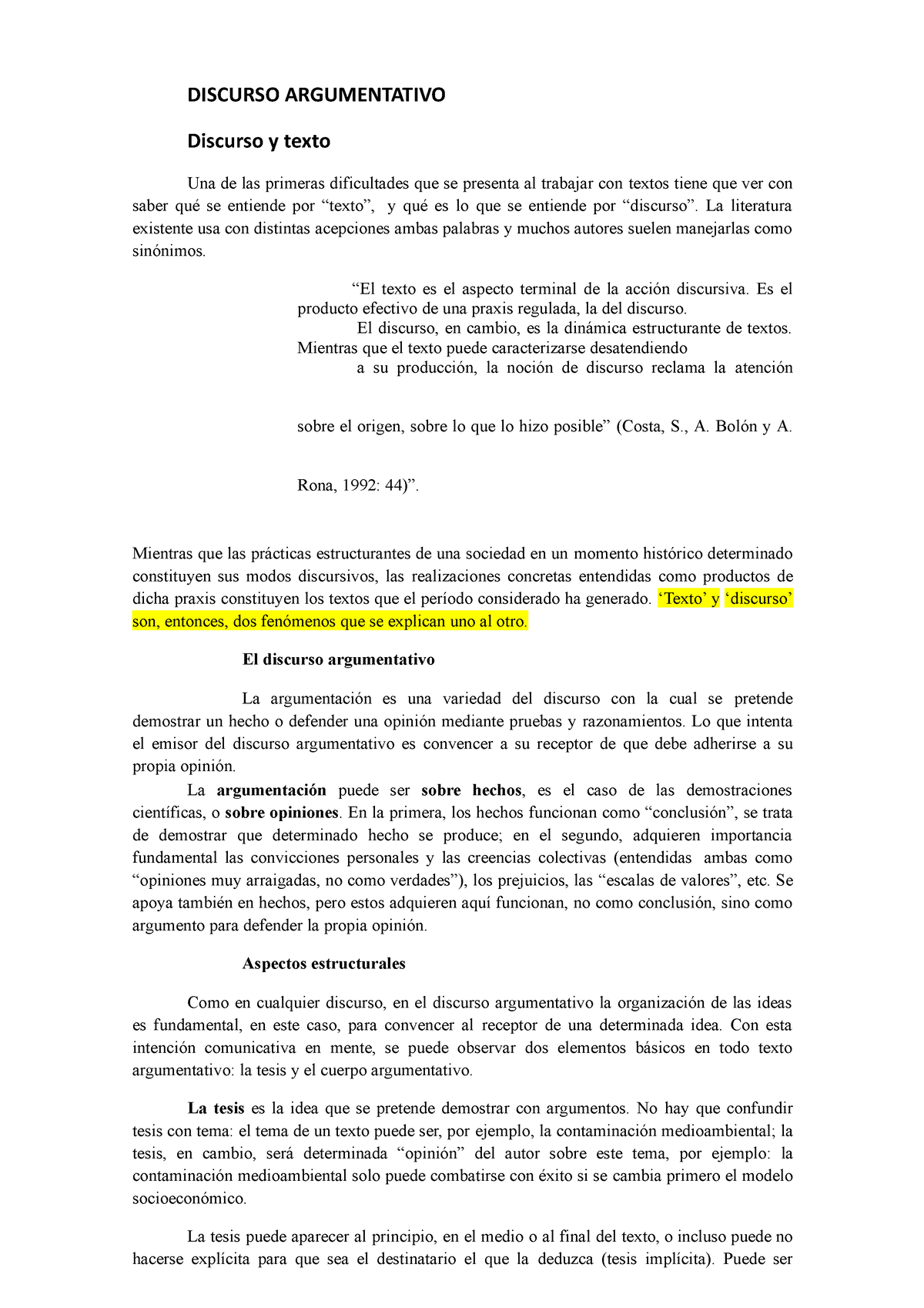 Discurso Argumentativo Discurso Argumentativo Discurso Y Texto Una De Las Primeras 9551