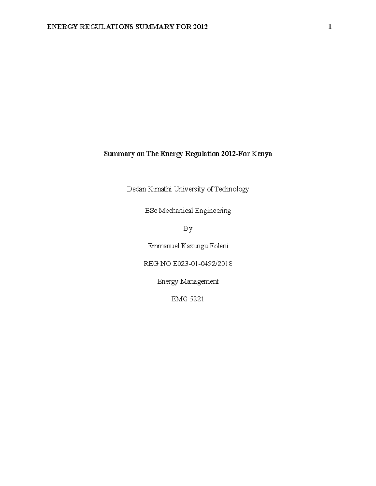 Energy Regulation - The Energy Regulatory Commission of Kenya ...
