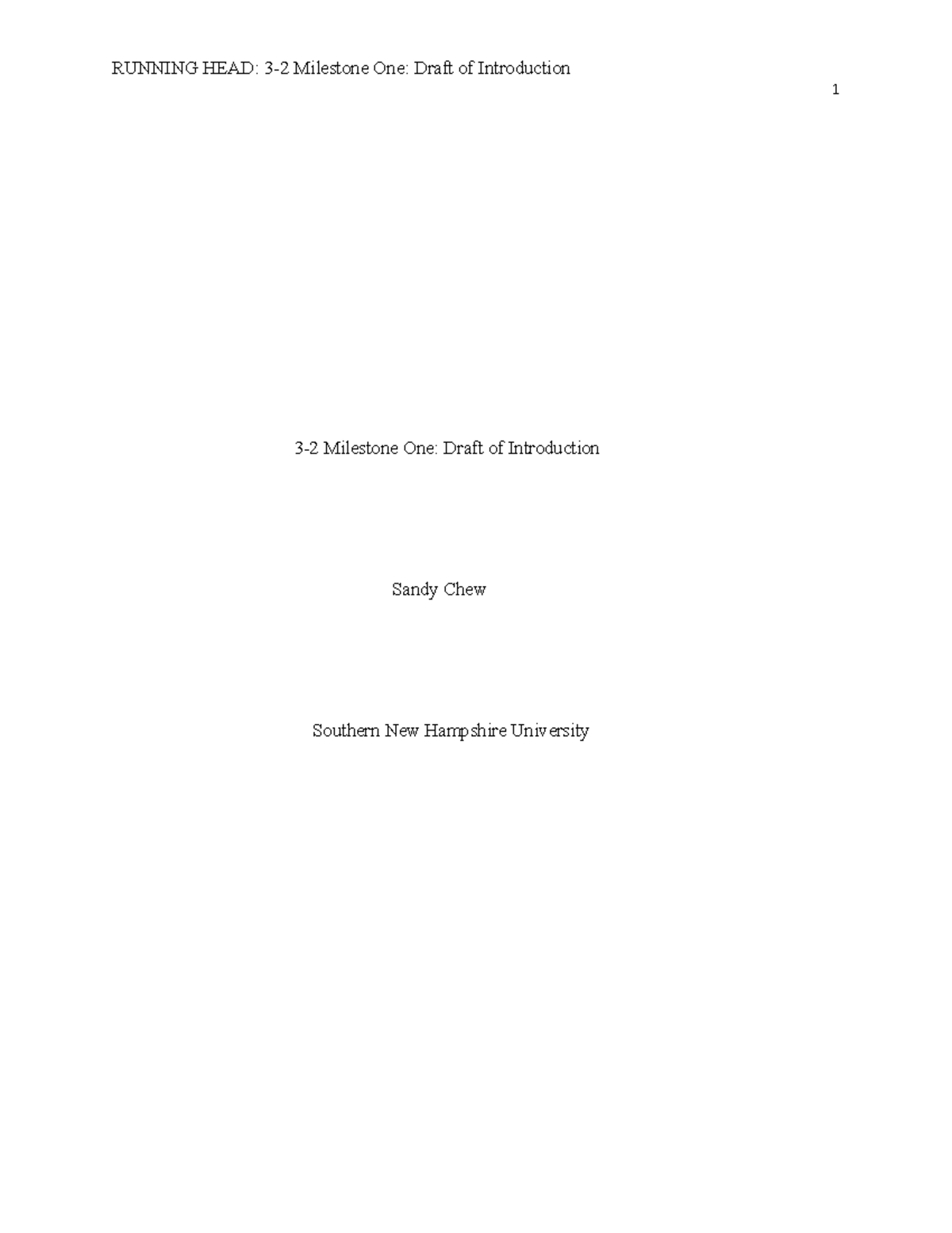 3-2 Milestone One Draft of Introduction - Introduction A. Context ...