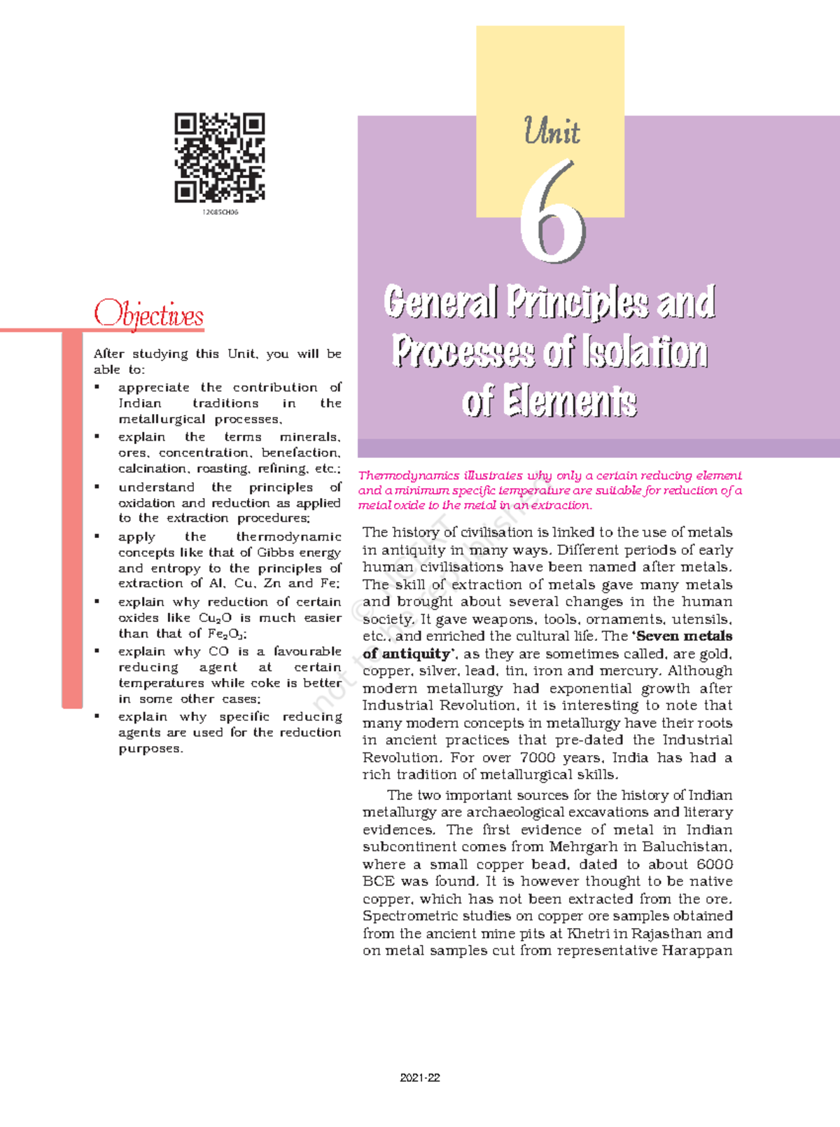 Chapter 6 - General principles and process of isolation of elements ...