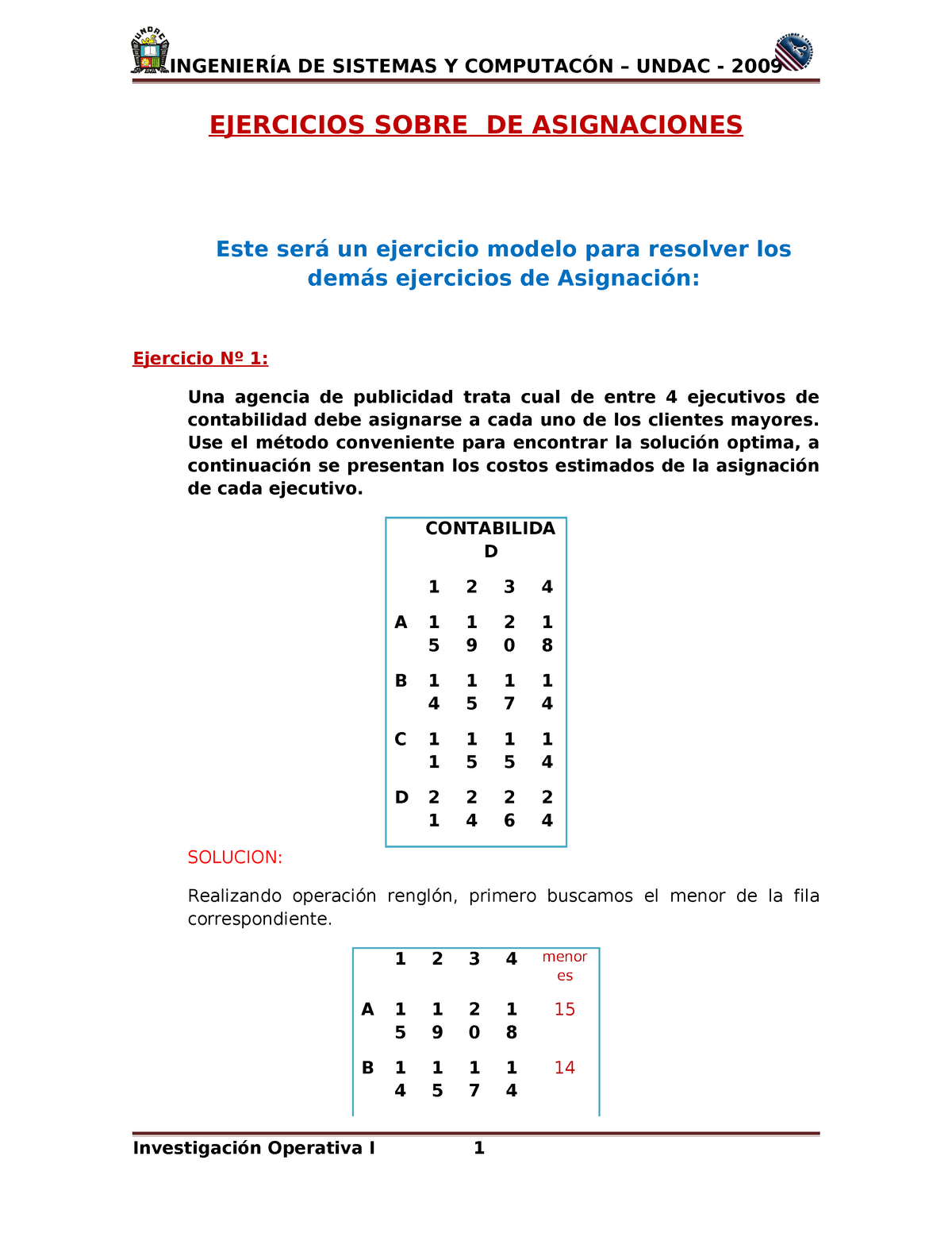 21065991 Ejercicios Resueltos De Metodo De Asignacion Y Metodo De