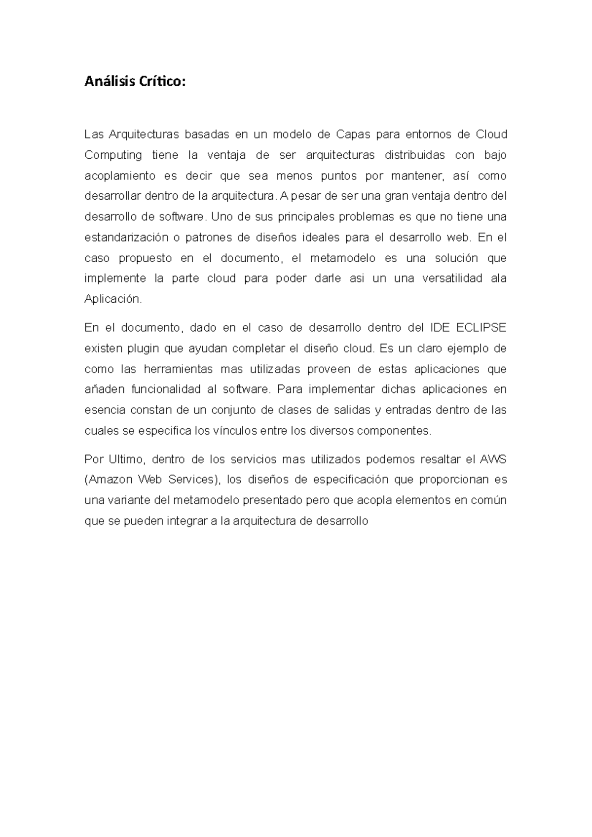 Paper semana 4 - Modelo de capas para entornos Cloud Computing ...