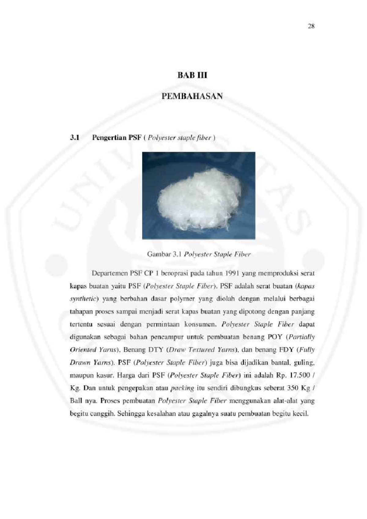 Chapter 3 the process of making polyester staple fiber as a basic
