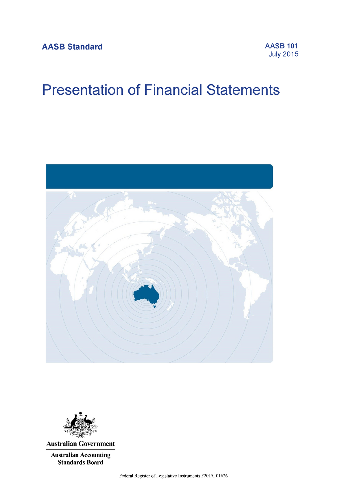 what does fair presentation mean in aasb 101