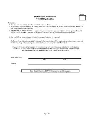 Practice midterm 2 Spring 2023 Set 2 - solutions - ACC 3200 - Studocu