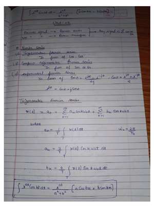 Bss unit 03 - Class notes - Basic Signal and system - Studocu