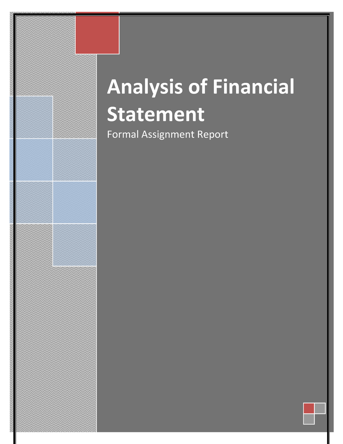 financial statement analysis assignment uitm