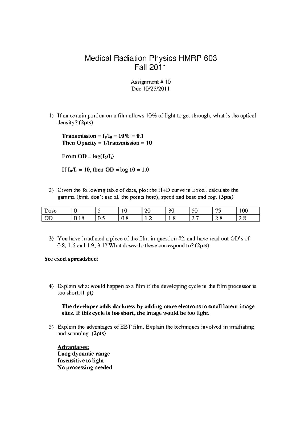 Lecture 10 problems- Answers - Phy101 - Studocu