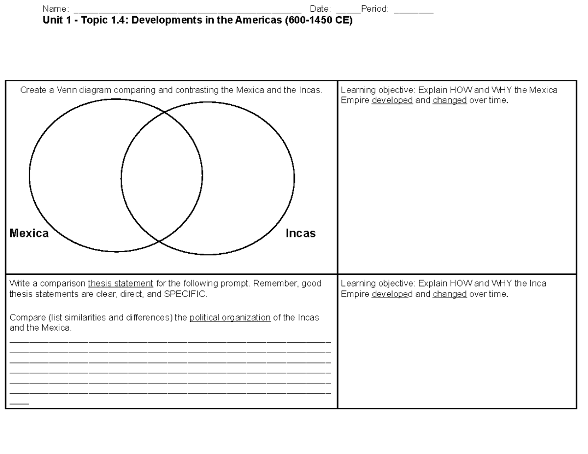 APWH unit 1.4 - 1.6 - Name ...