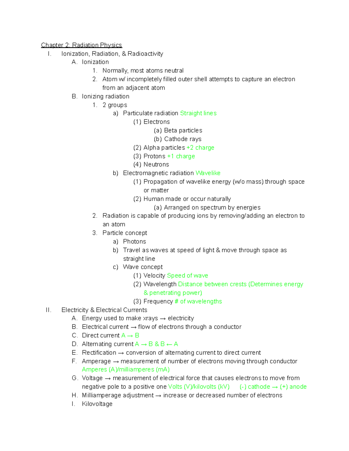 DH 218 Quiz 2 Dental Hygiene Radiology notes from textbooks, class, powerpoints. Chapter 2