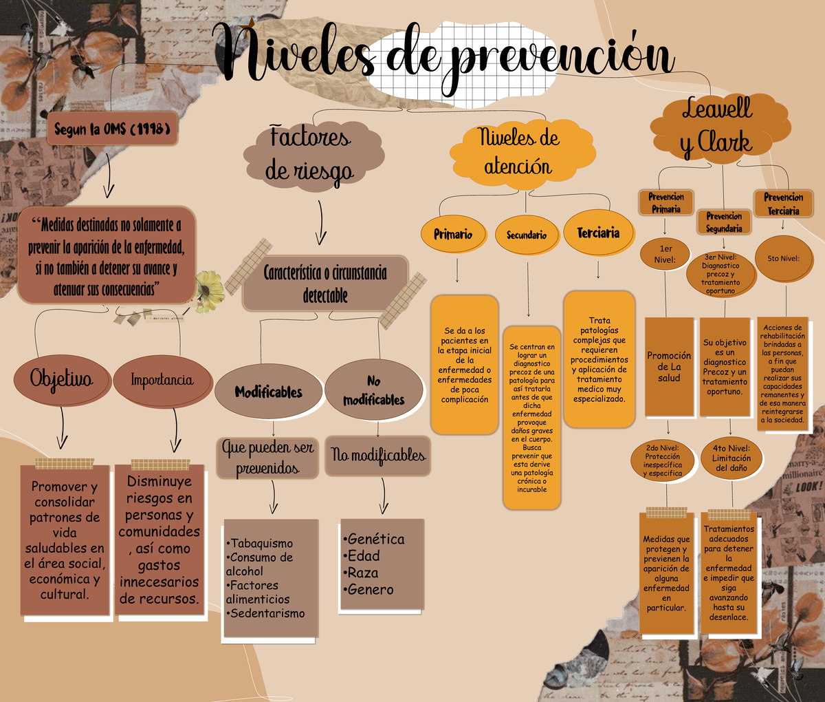 MAPA Conceptual Preventiva OFI - Niveles De Prevención Factores De ...