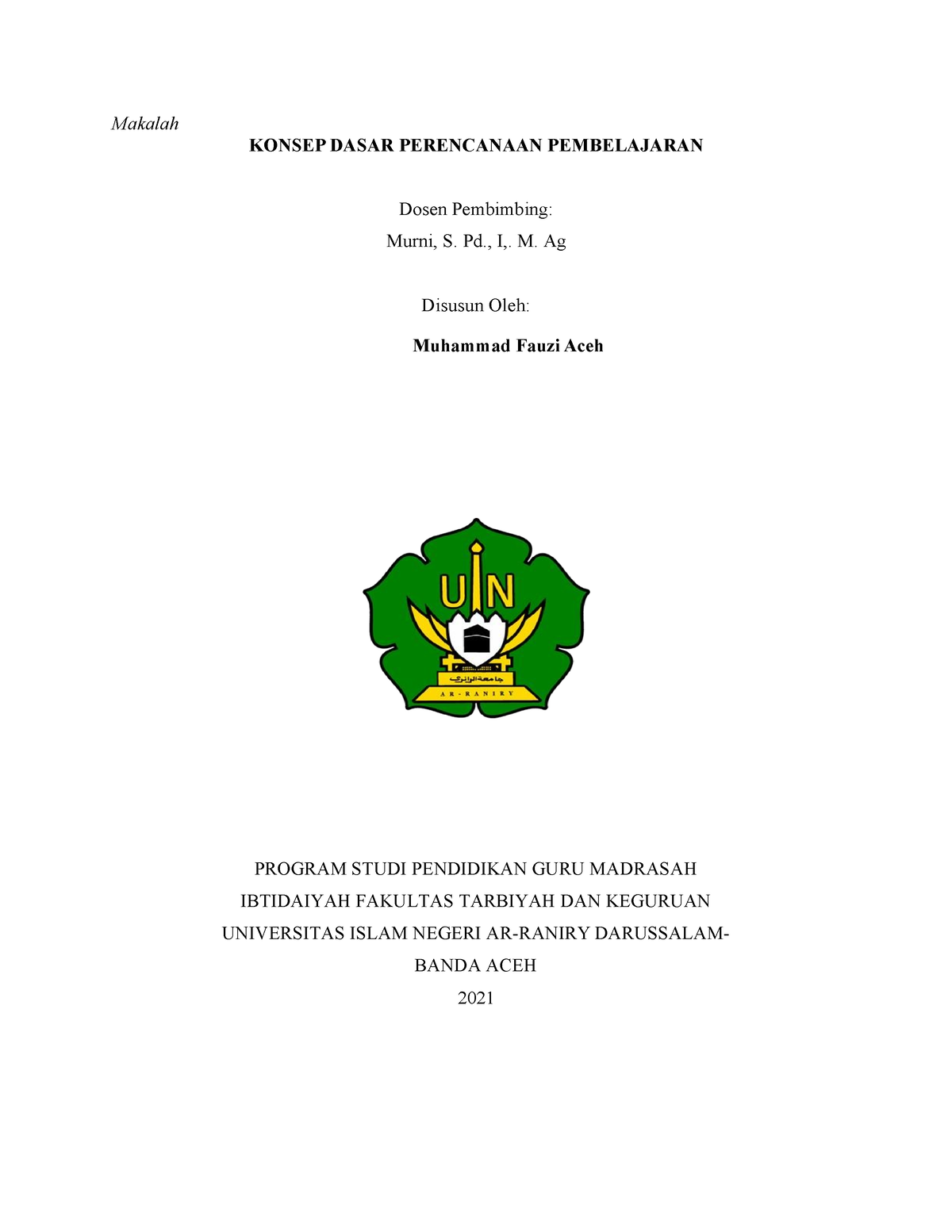 10 Makalah Perencanaan Pembelajaran - Makalah KONSEP DASAR PERENCANAAN ...