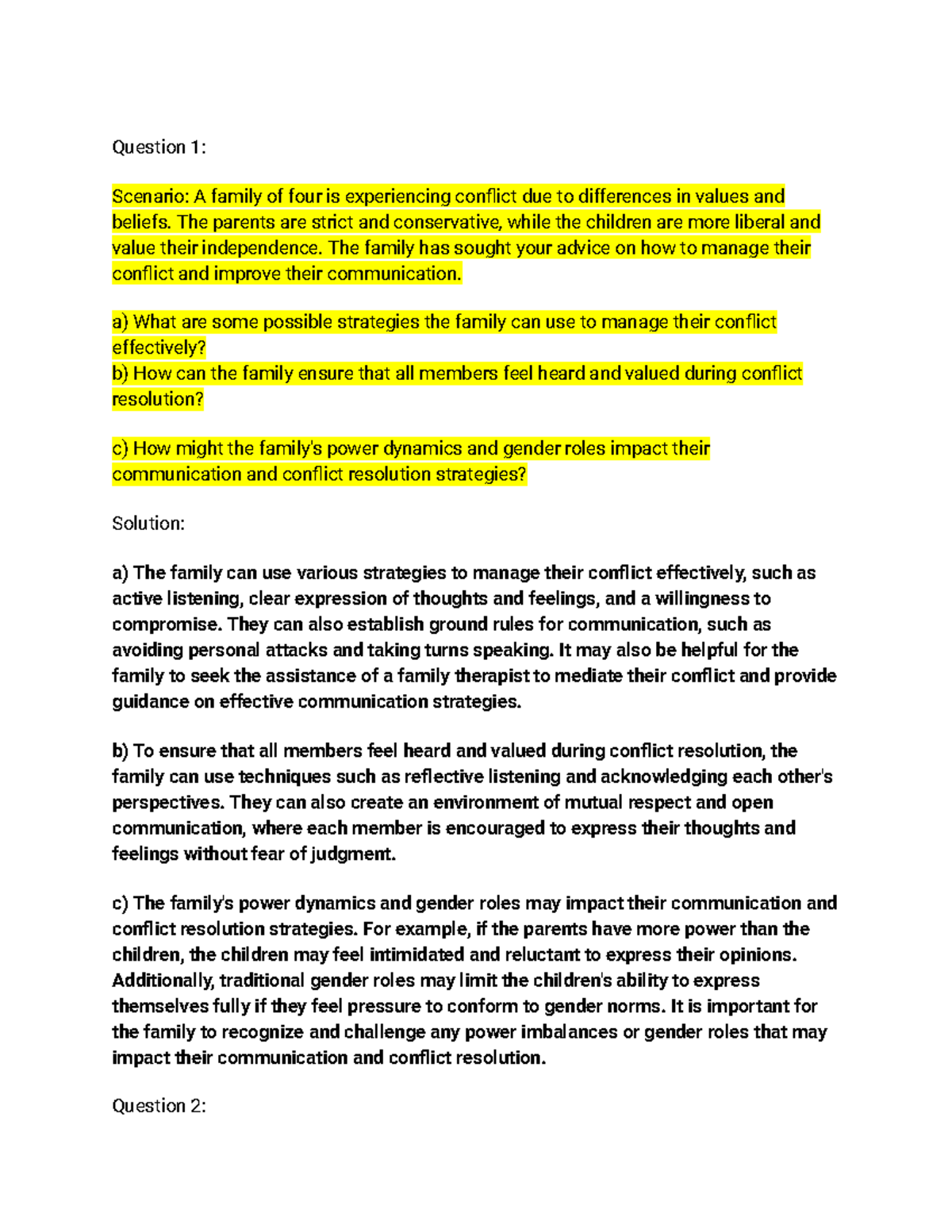 COMM227 Problem Set 1 - Long answer question examples - Question 1 ...
