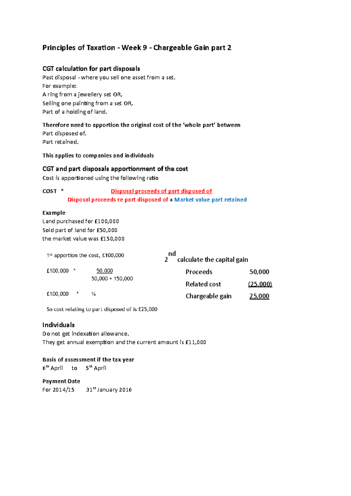 chargeable-gains-part-2-principles-of-taxation-week-9-chargeable-gain